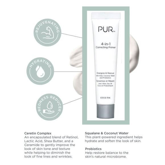 COPY PUR 4-in-1 Correcting Primer Energize & Rescue, 0.33 fl oz - Picture 2 of 5